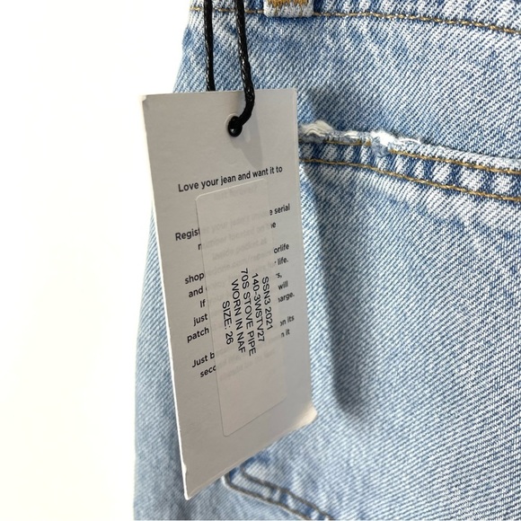 RE/DONE 70s Stove Pipe Jeans Worn in NAF - Picture 6 of 8